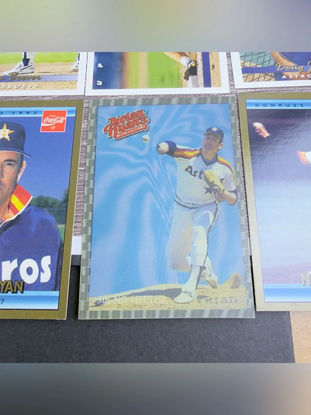 Houston Astros Card Lot of 24 Nolan Ryan Whataburger Hologram +